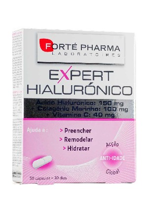 Forte pharma expert hialurónico+colágeno 30 cápsulas
