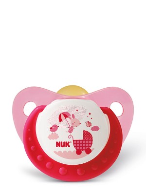 Nuk chupete de látex cotton party rosa t1