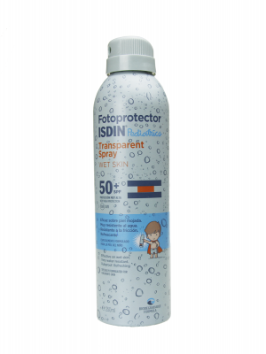 Isdin pediatrics fotoprotector transparente spray wet skin spf 50+ 250 ml
