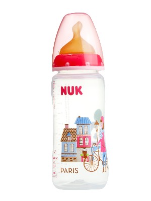 Nuk biberon travel latex  t1 300ml