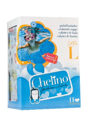 Pañal bañador chelino swimmers talla  l +15kg 11 unidades