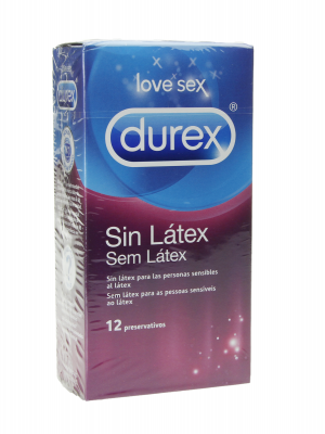 Durex sin latex preservativos 12 unidades