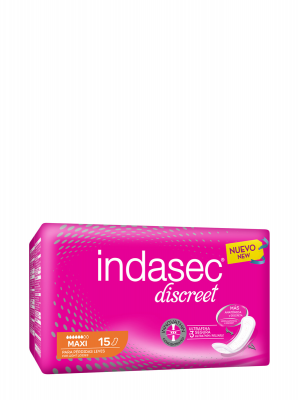 Indasec discreet maxi 15 compresas