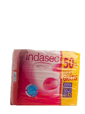 Compresa incontinencia indasec extra, promoción 20+10