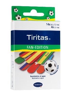 Tiritas brazil fan edition 18 unidades surtido