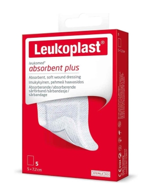 Leukoplast Leukomed Absorbent Plus apósito 5x7,2cm 5 unidades