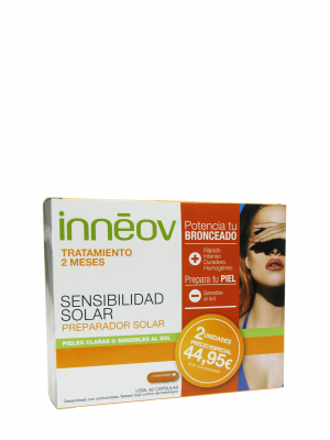 Inneov pack sensibilidad solar x2 meses 60 cápsulas