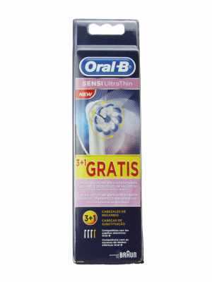 Oral b sensi ultra thin recambio de cepillo eléctrico 3 recambios