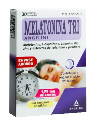 Angelini melatonina tri 30 comprimidos