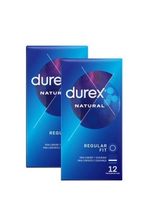 Durex natural duplo 2x12 preservativos