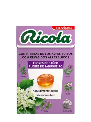 Ricola caramelo flores de sauco sin azucar 50gr
