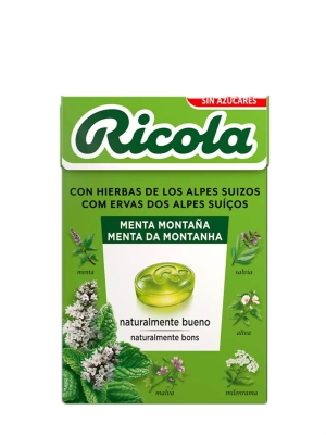 Ricola caramelo de menta montaña y hierbas suizas 50gr