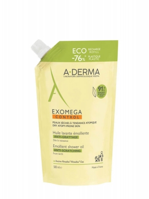 A-derma exomega control aceite de ducha emoliente eco-recambio 500ml