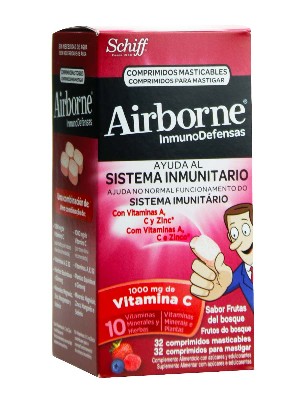Airborne frutas bosques 32 comp. masticables