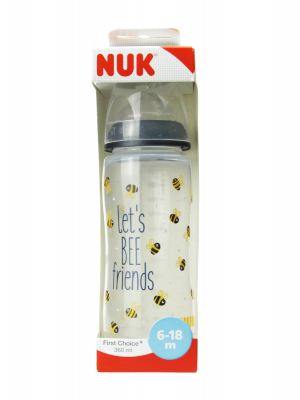 Nuk first choice biberón tetina silicona 6-18 meses 360 ml