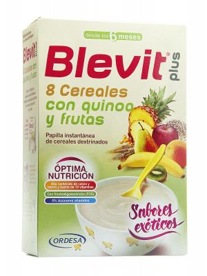 Papilla 8 cereales con quinoa y frutas de blevit plus 300g.