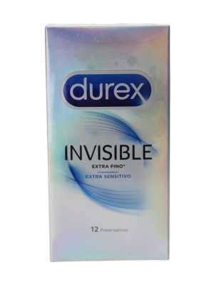 Durex invisible extra sensitivo 12 preservativos