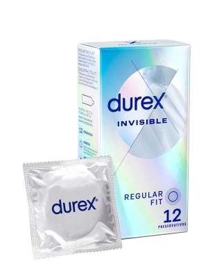 Durex invisible extra sensitivo 12 preservativos