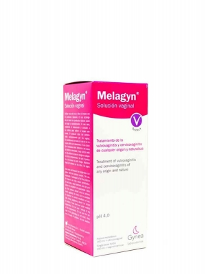 Melagyn solución vaginal 100 ml + cánula vaginal