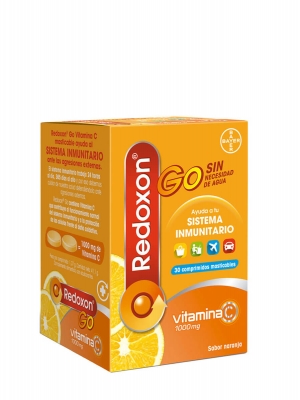 Redoxon c go sabor naranja 30 comprimidos masticables