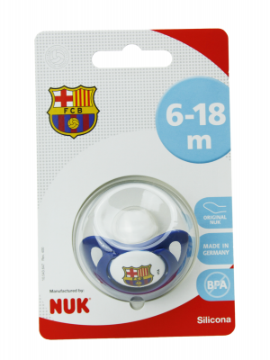 Nuk chupete silicona f.c. barcelona 6-18 m