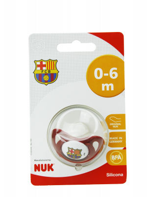 Nuk chupete silicona f.c. barcelona 0-6 m