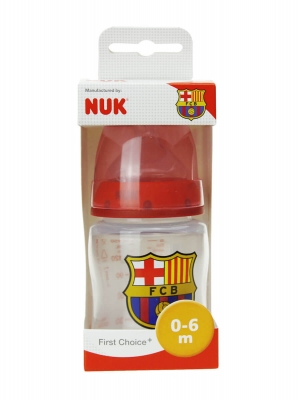 Nuk biberón silicona f.c. barcelona 0-6 m 15ml