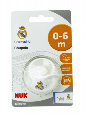 Nuk chupete silicona real madrid 0-6 m