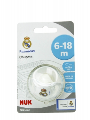 Nuk chupete silicona real madrid 6-18 m