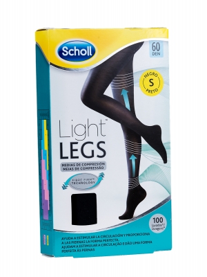 Scholl medias compresivas color negro  60 den talla s