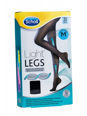 Scholl medias compresivas color negro 20 den talla m
