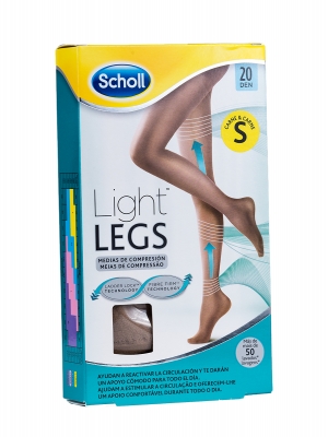 Scholl medias compresivas color carne 20 den talla s