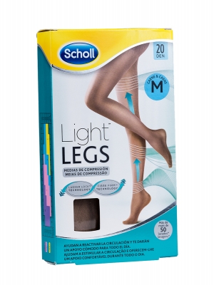 Scholl medias compresivas color carne 20 den talla m