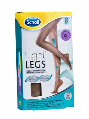 Scholl medias compresivas color carne 20den talla xl