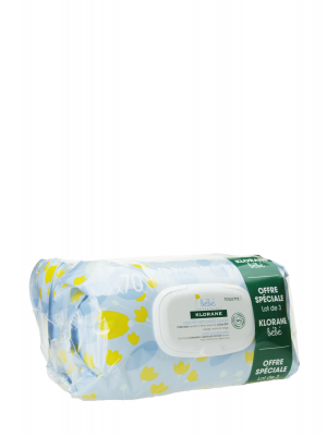 Klorane pack trio toallitas bebe