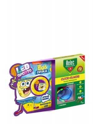 Relec pulsera antimosquitos bob esponja basquet