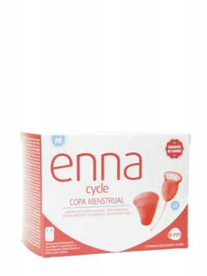 Enna cycle copa menstrual 2 unidades talla m + esterilizador