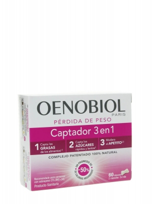 Oenobiol captador 3 en 1 pérdida de peso 60 cápsulas