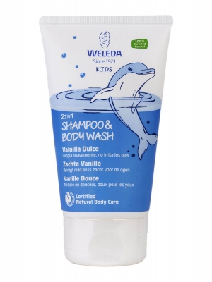 Weleda kids champú + gel vainilla dulce 150 ml