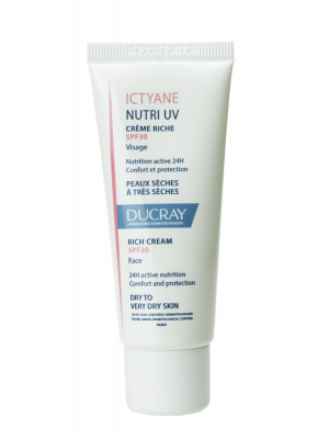 Ducray ictyane nutri uv crema richa spf 30 40ml