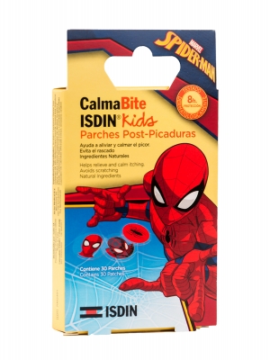 Isdin calmabite parches post picadura de mosquitos spiderman 30 unidades.