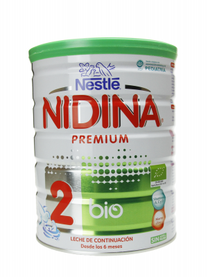 Nidina premium 2 bio leche de continuación 800 gr