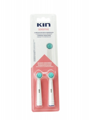 Kin recambio cepillo electrico sensitive 2 unidades