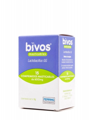 Bivos sabor naranja 15 comprimidos masticables