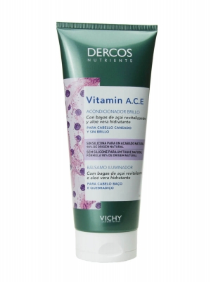 Dercos vitamin a.c.e acondicionador brillo 200 ml