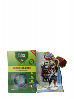 Relec pulsera reloj antimosquitos de harley quinn sumergible + 2 recargas