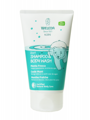 Weleda kids champú y gel menta fresca 150ml