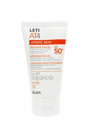 Leti at4 atopic skin defense facial spf 50+ de 50 ml