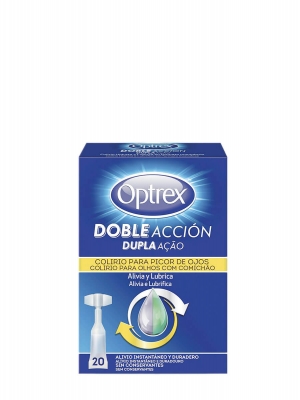 Optrex doble acción picor de ojos 20 monodosis