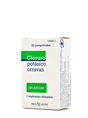 Orravan cloruro potásico 30 comprimidos